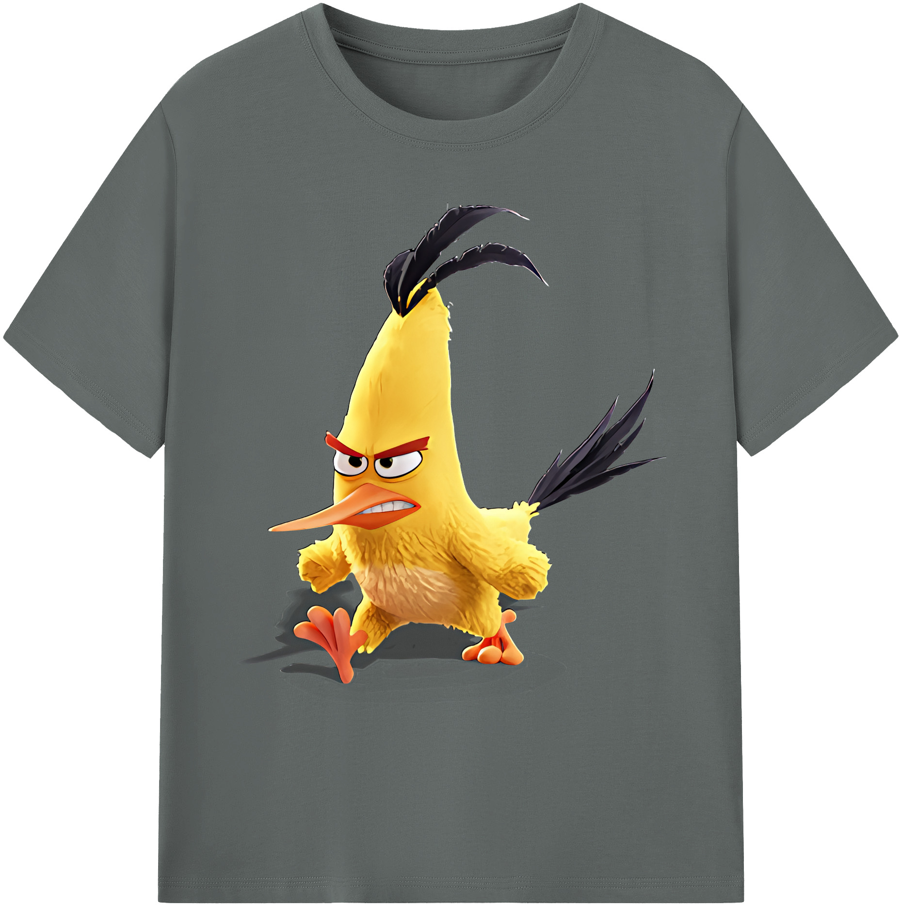 （画像用） Angry Birds アングリーバード 綿100％ メンズ半袖Tシャツ｜肌触りやわらか＆通気性